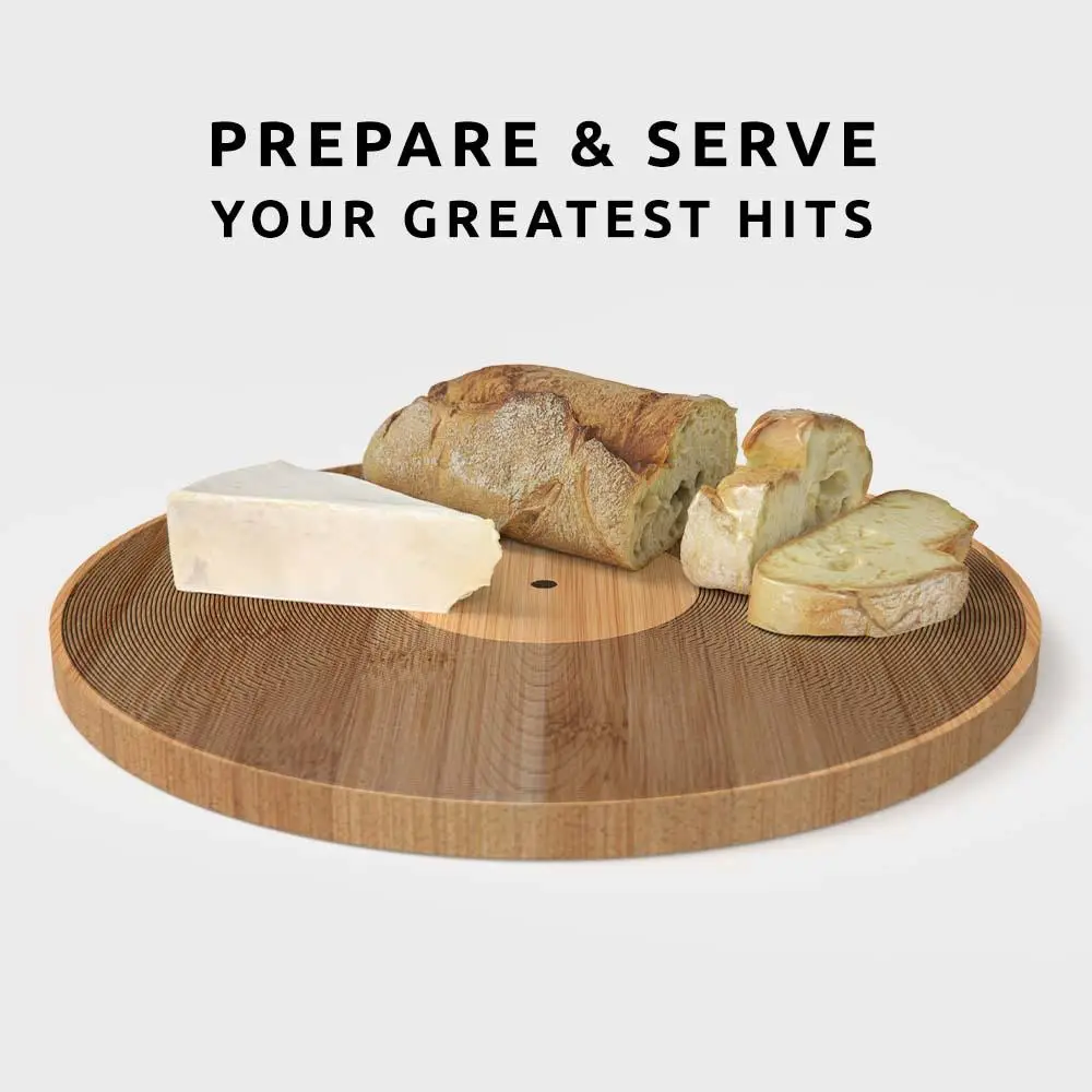 12" Record Bamboo Chopping Board - Image 3