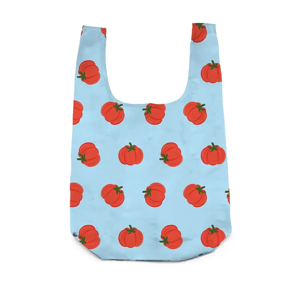 2-in-1 Bag Charm & Shopping Bag - Ripe Red Tomato - Image 2