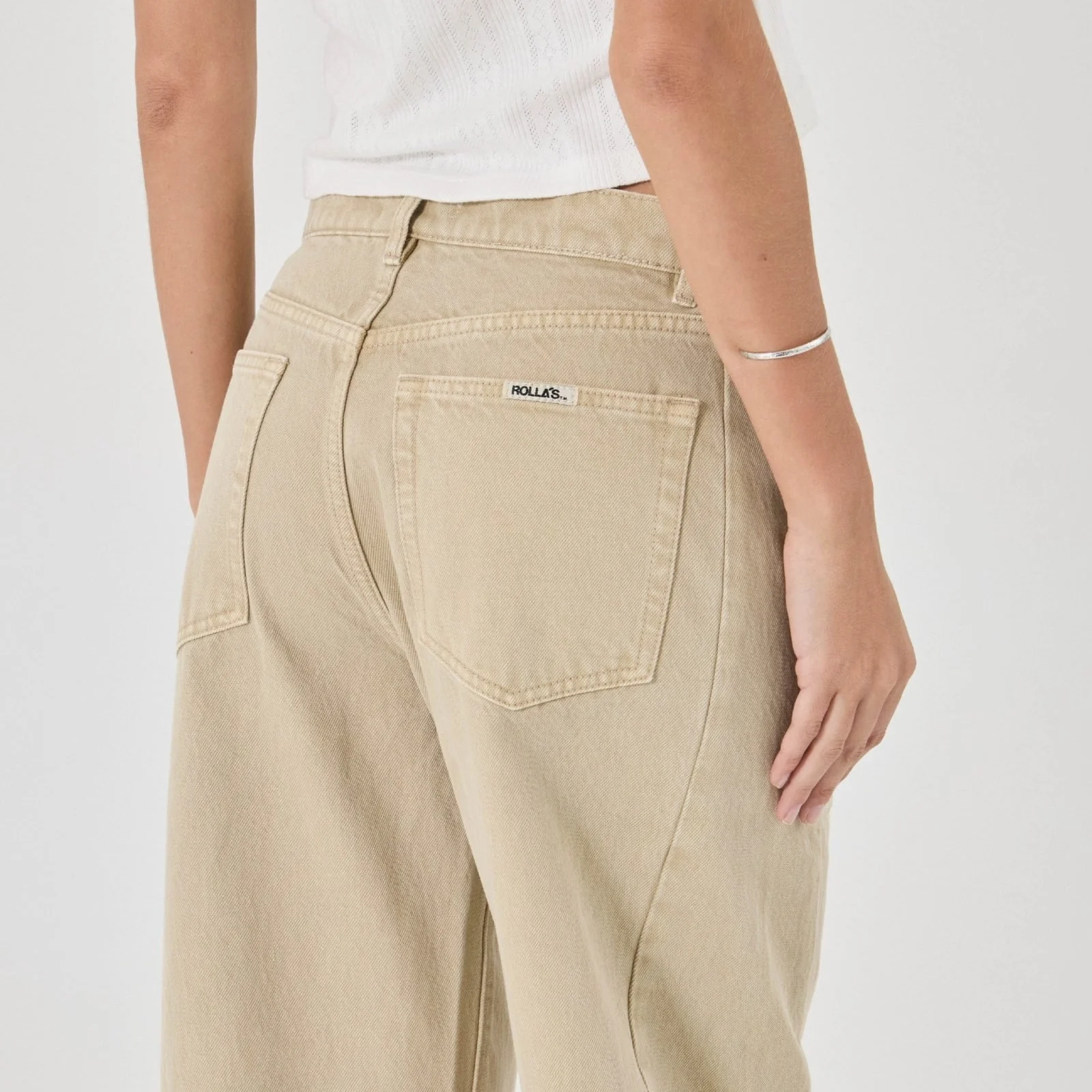 Arc Barrel Jean - Sand - Image 2