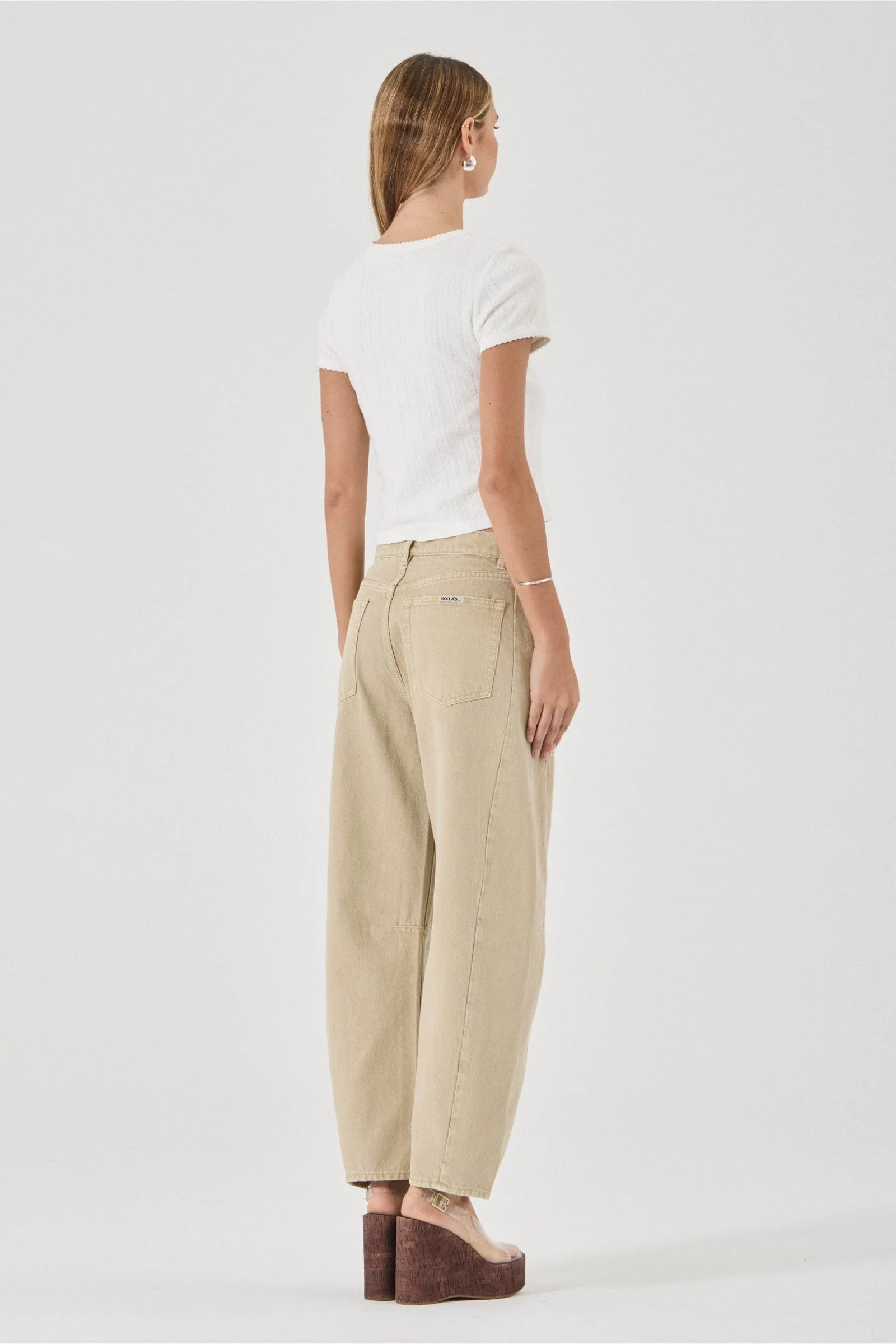 Arc Barrel Jean - Sand - Image 3