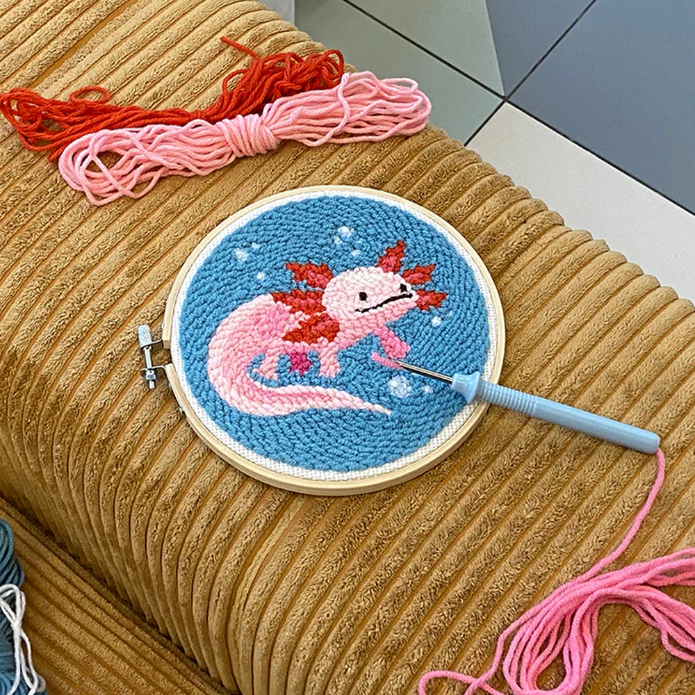 Axolotl Punch Needle Kit - Image 2