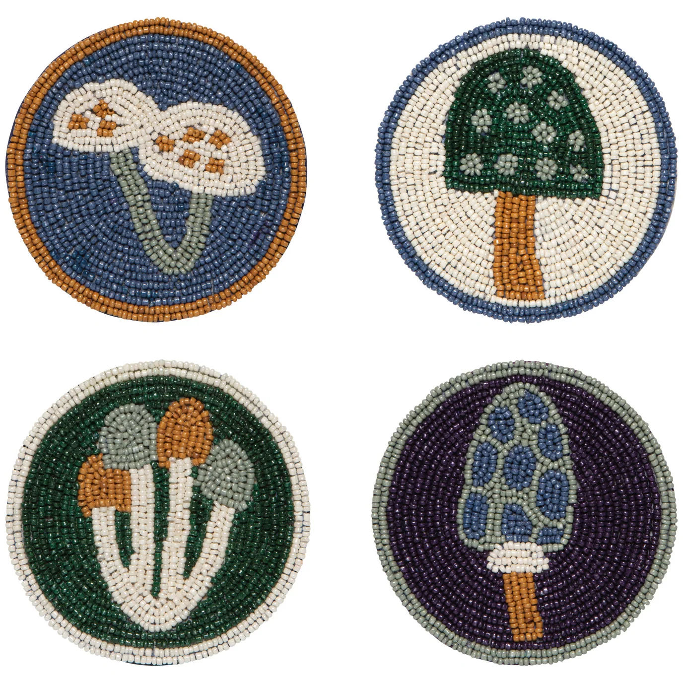 Beaded Coaster Set of 4 - Wildgrove
