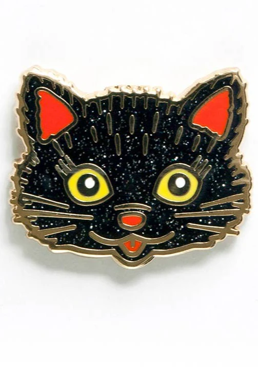 Black Cat Enamel Pin