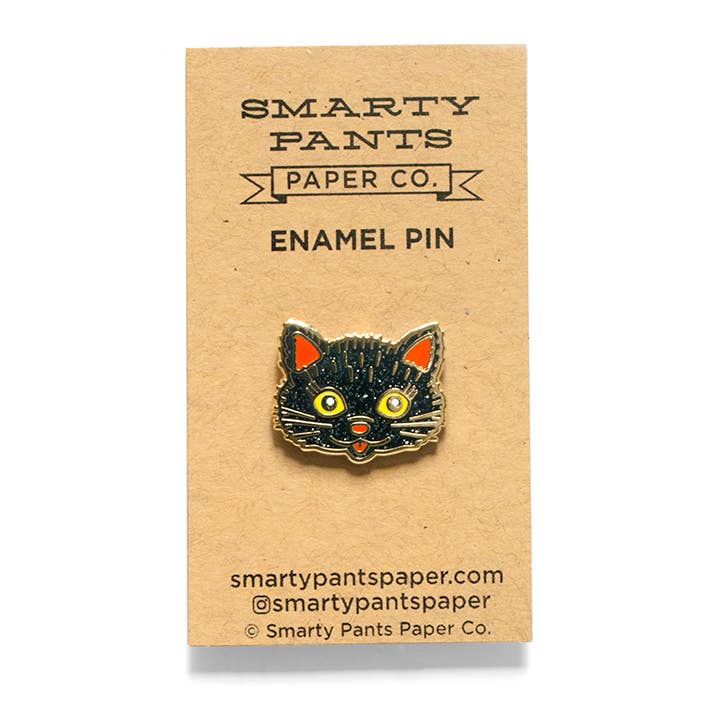 Black Cat Enamel Pin - Image 2