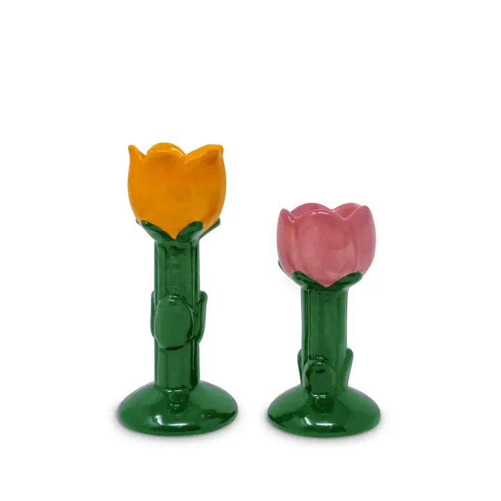 Candle Holder Set - Flowers - Image 2