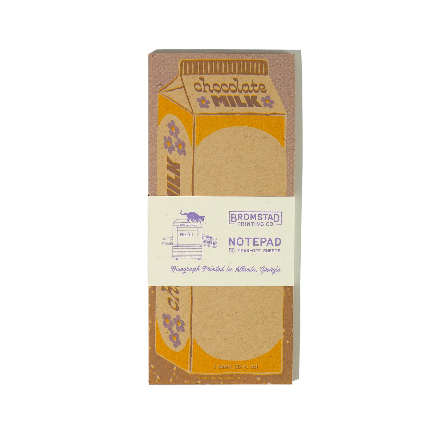 Chocolate Milk Risograph Notepad