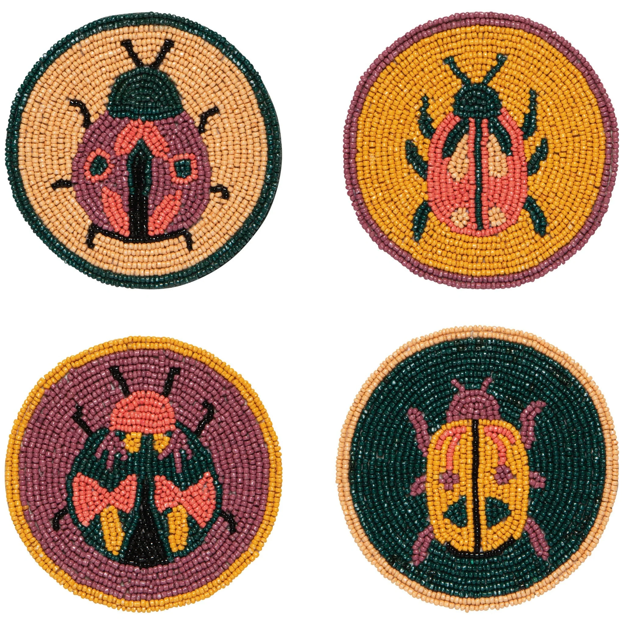 Amulet Beaded Coaster Set