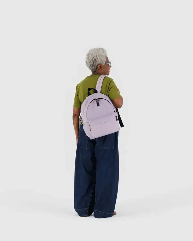 Medium Nylon Backpack - Dusty Pink - Image 5