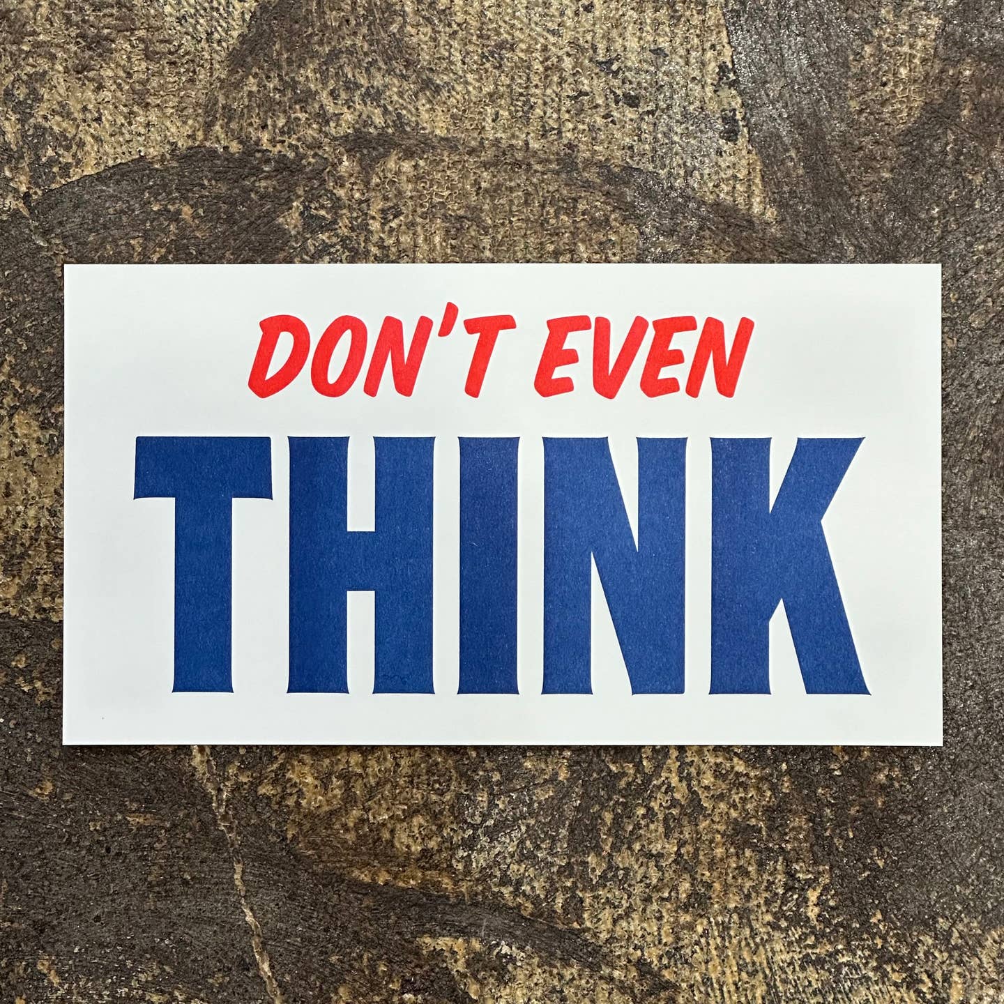 Don't Even THINK Risograph Print - Image 2