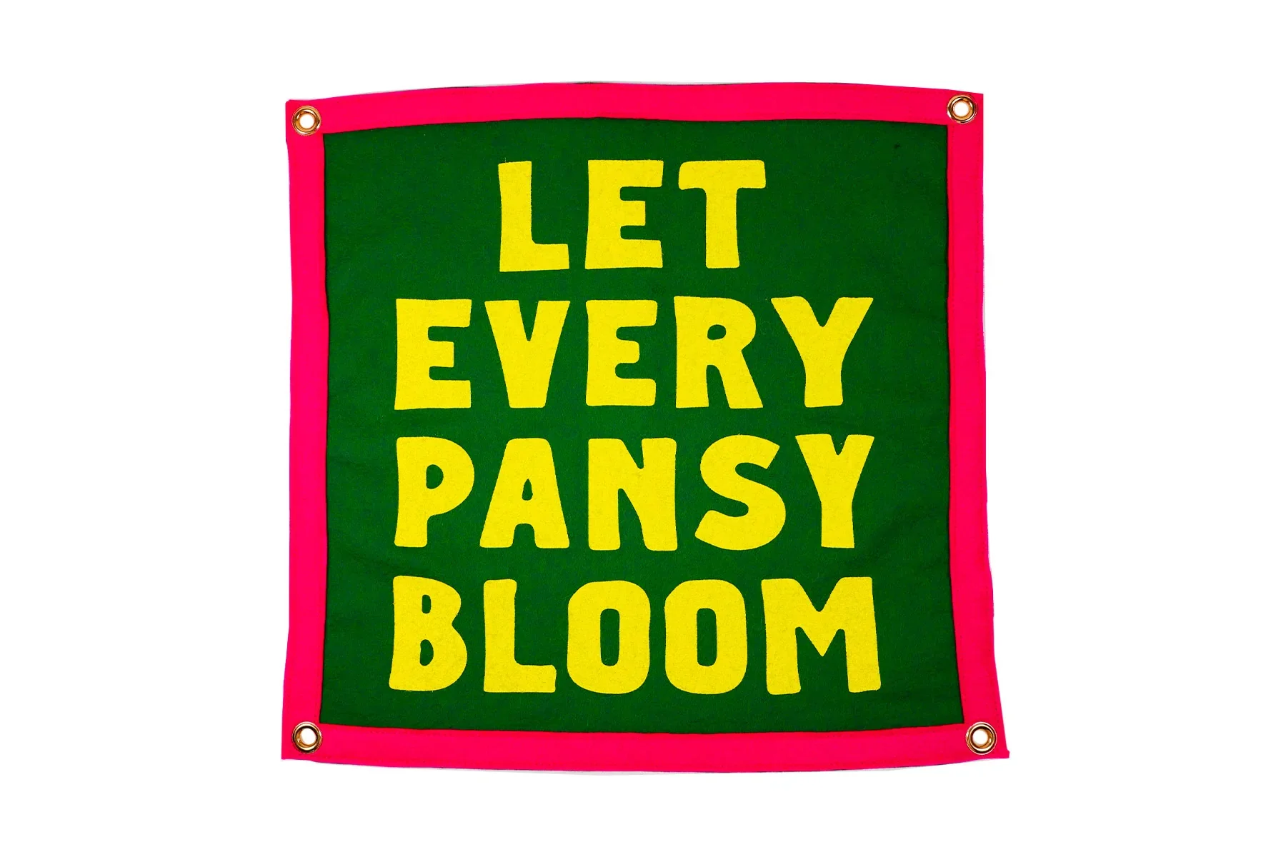 Let Every Pansy Bloom Camp Flag