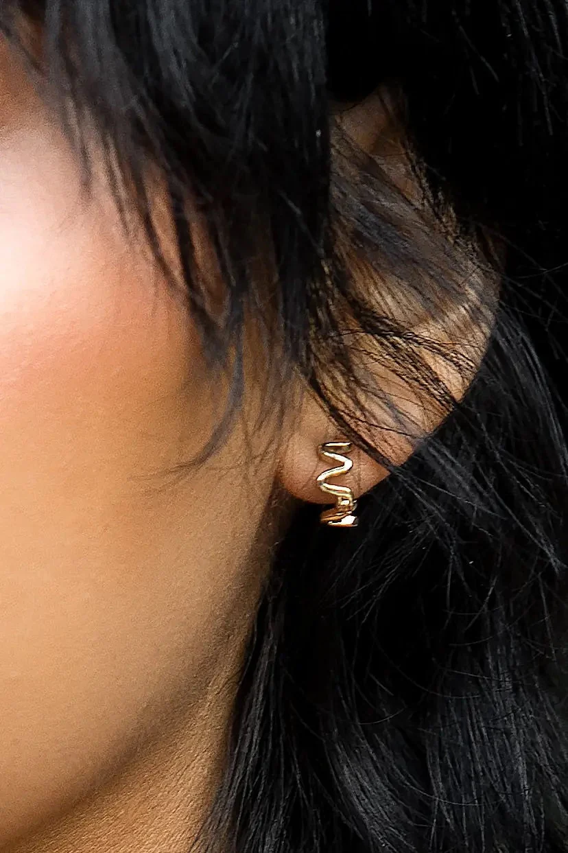 Flo Hoops 18K Gold Plated