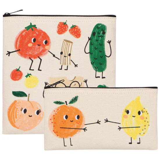 Funny Food Snack Bag S/2