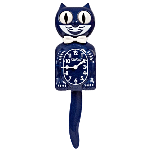 Galaxy Blue Kit Cat Clock