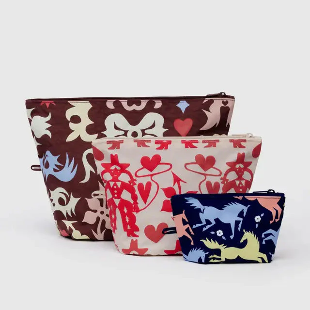 Go Pouch Set- Western Cut-Outs