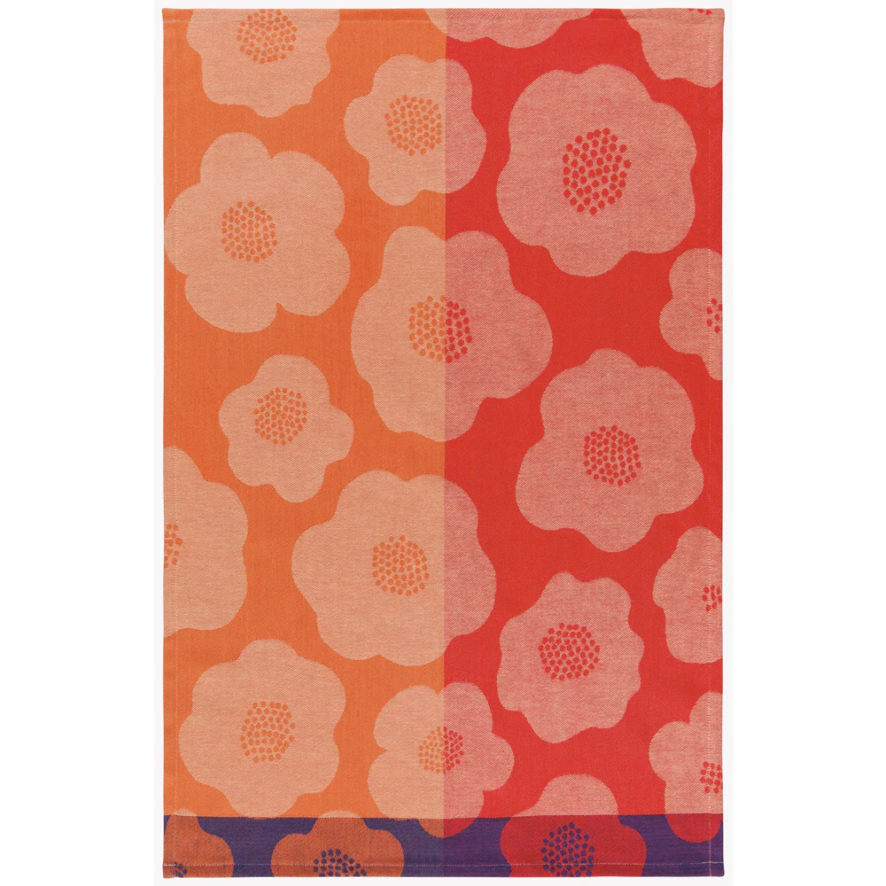 Jacquard Poppy Tea Towel