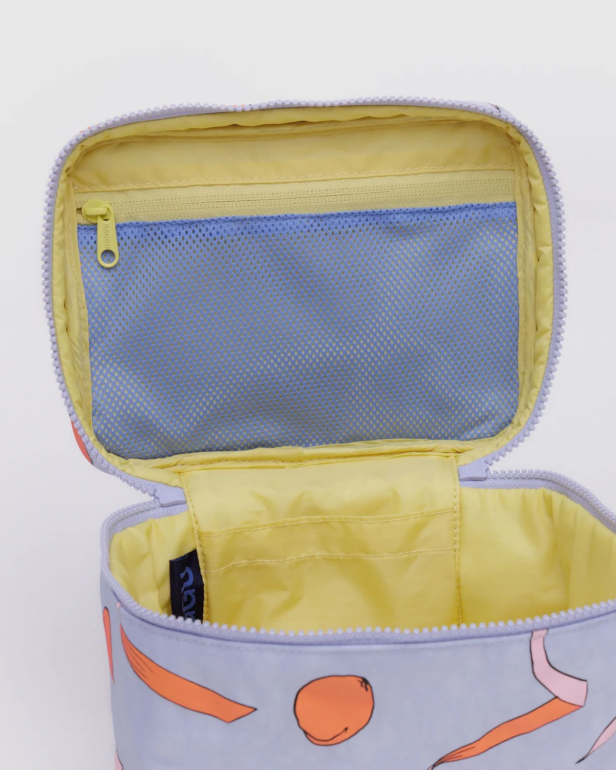 Large Cosmetic Case- Apricots + Ribbons - Image 3
