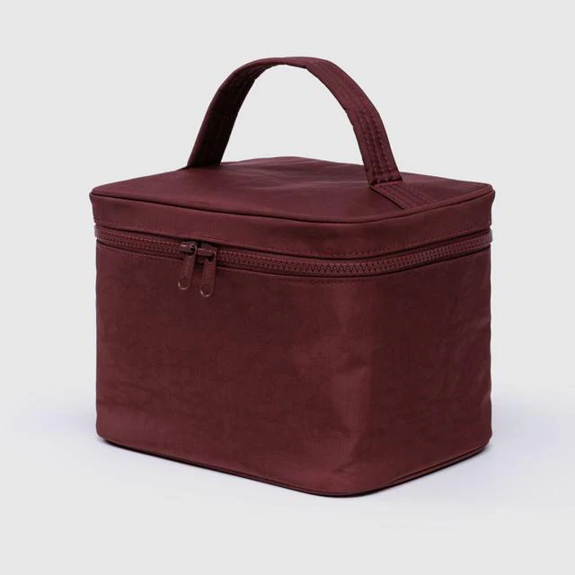Large Cosmetic Case- Mahogany