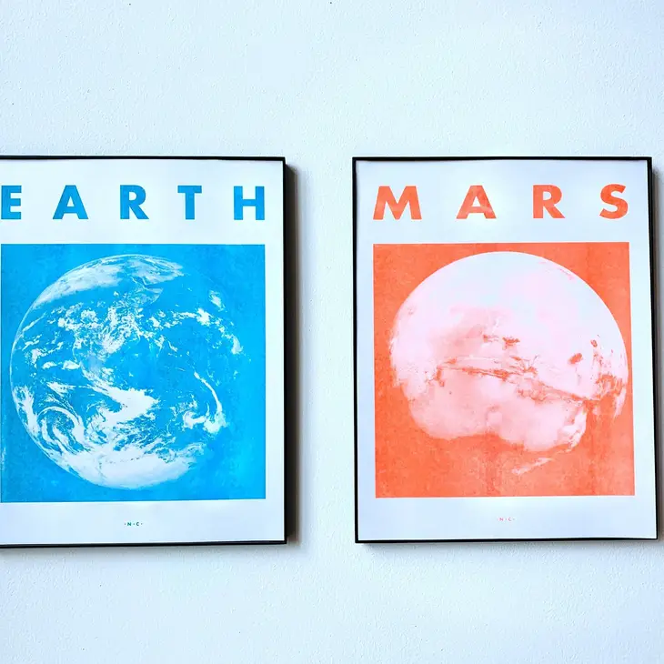 Mars Risograph Print - Image 2