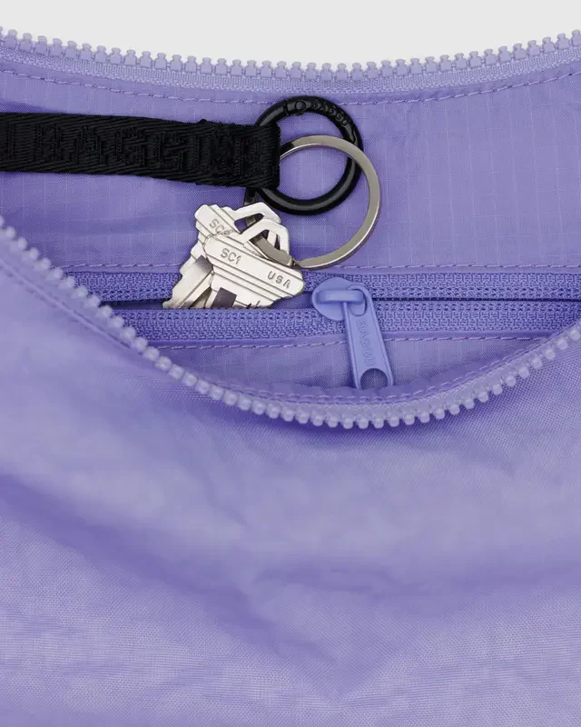 Medium Nylon Crescent Bag- Wisteria - Image 2