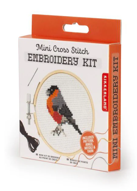 Mini Cross Stitch Embroidery Kit - Bird