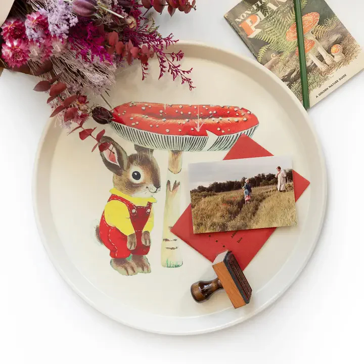 Nicholas Bunny Large Round Tray - Image 2