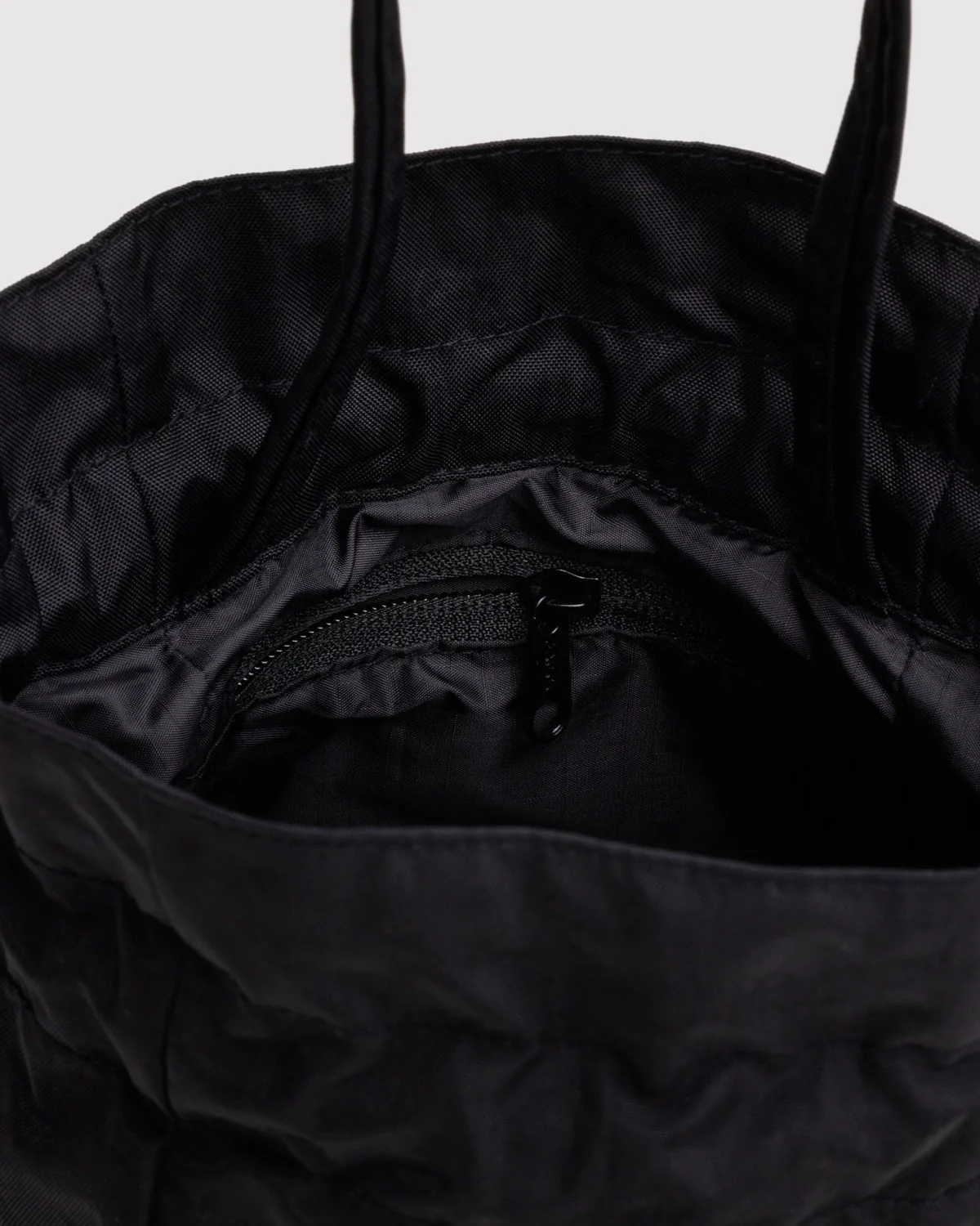 Nylon Drawstring Bag- Black - Image 3