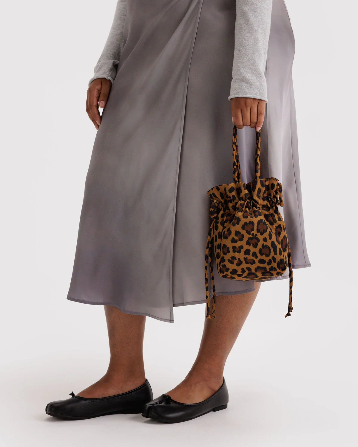 Nylon Drawstring Bag- Leopard - Image 4