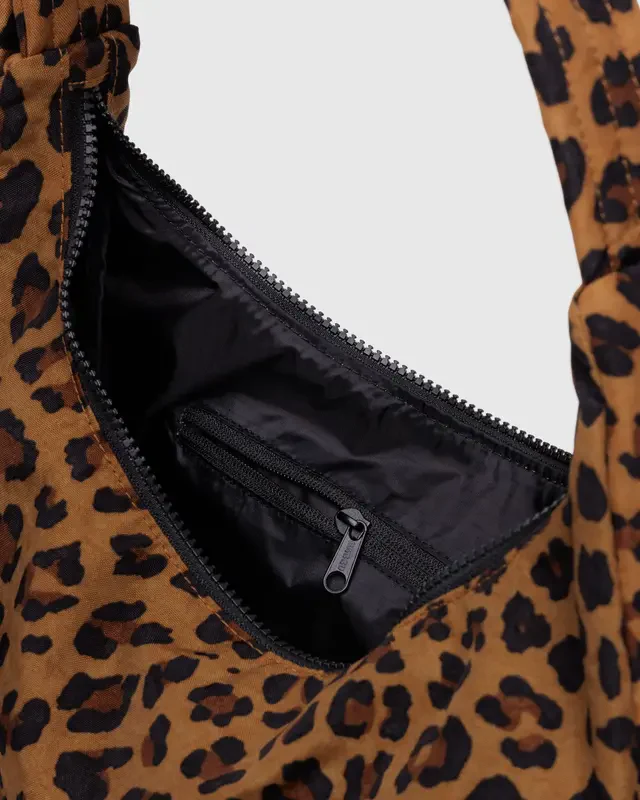 Nylon Shoulder Bag- Leopard - Image 2