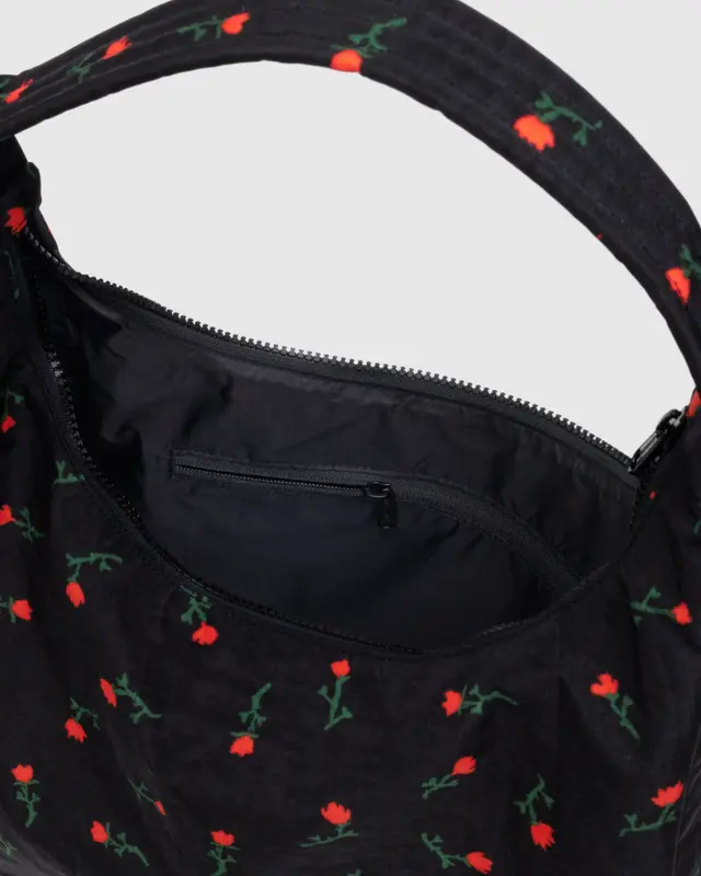 Nylon Shoulder Bag- Painted Wildflower - Image 3