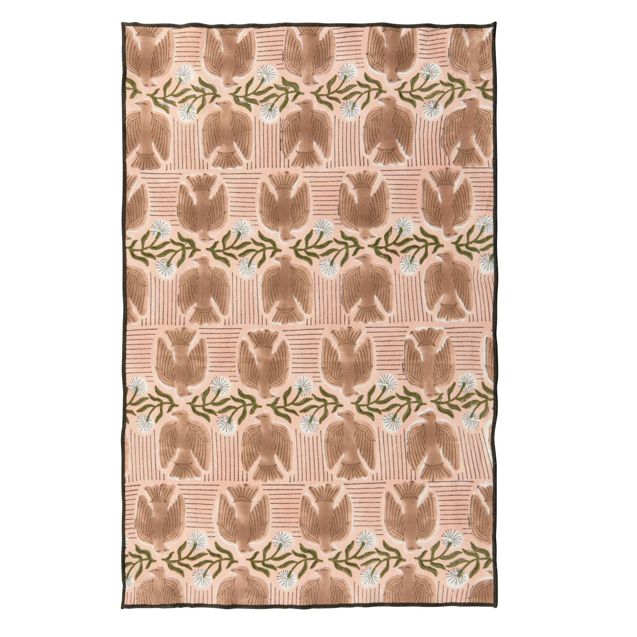 Peregrine Block Print Tea Towel