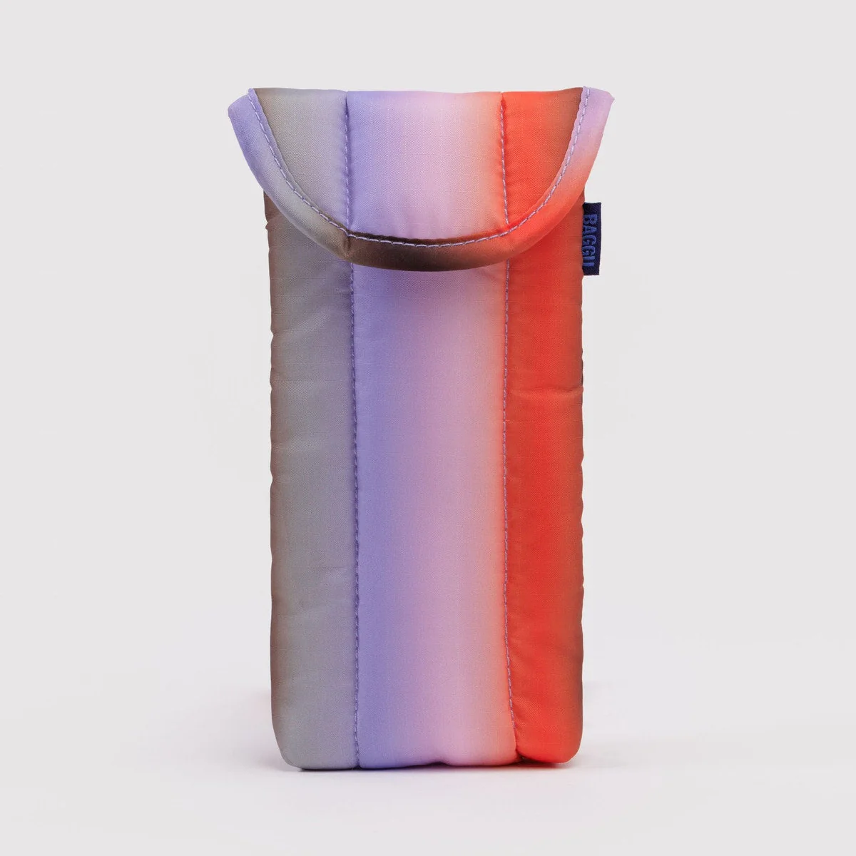Puffy Glasses Sleeve - Gradient Stripe Poppy & Lilac