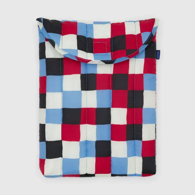Puffy Laptop Sleeve 13/14"- Painted Check