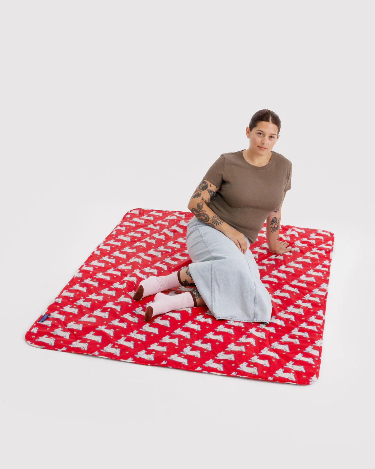 Puffy Picnic Blanket - Bunnies - Image 2