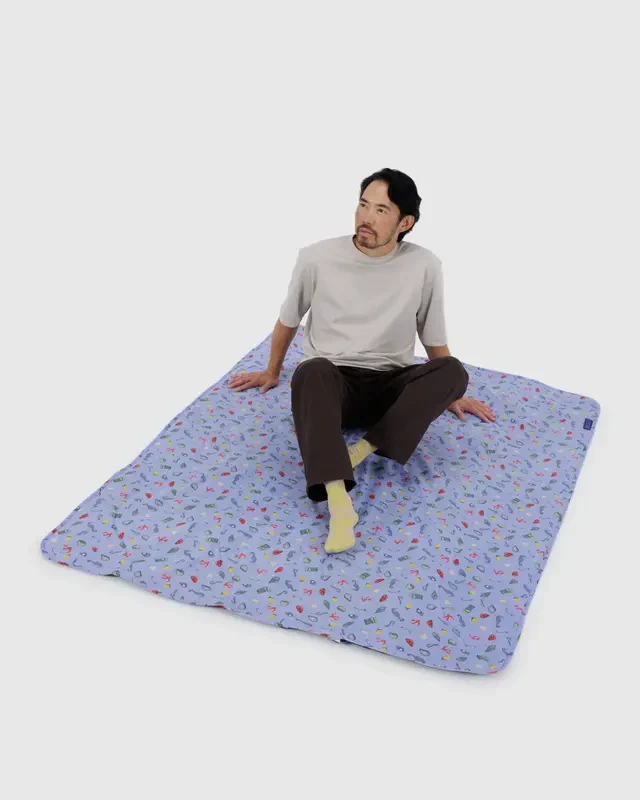 Puffy Picnic Blanket- Sea Charms - Image 3