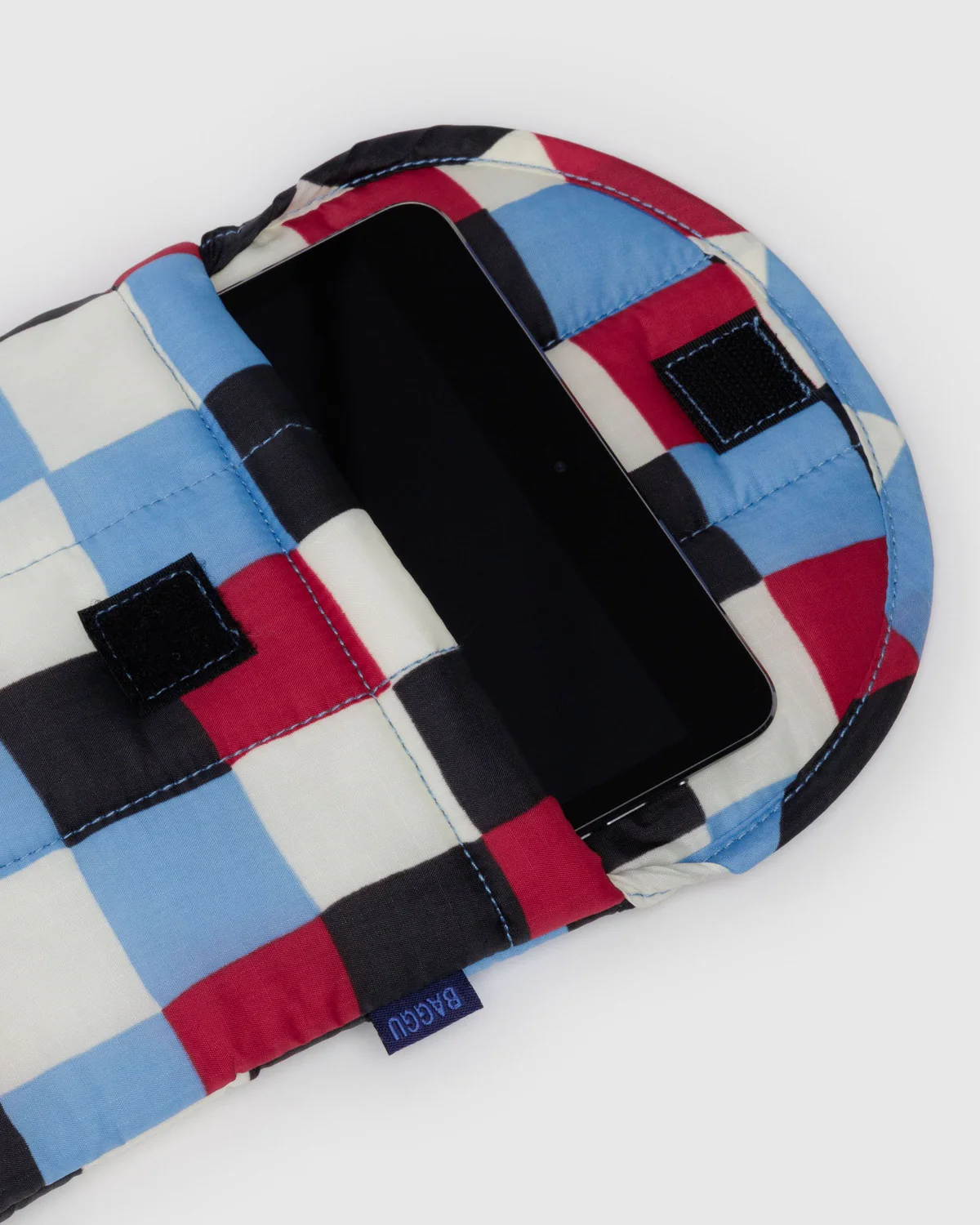 Puffy Tablet Sleeve- Painted Check - Image 2