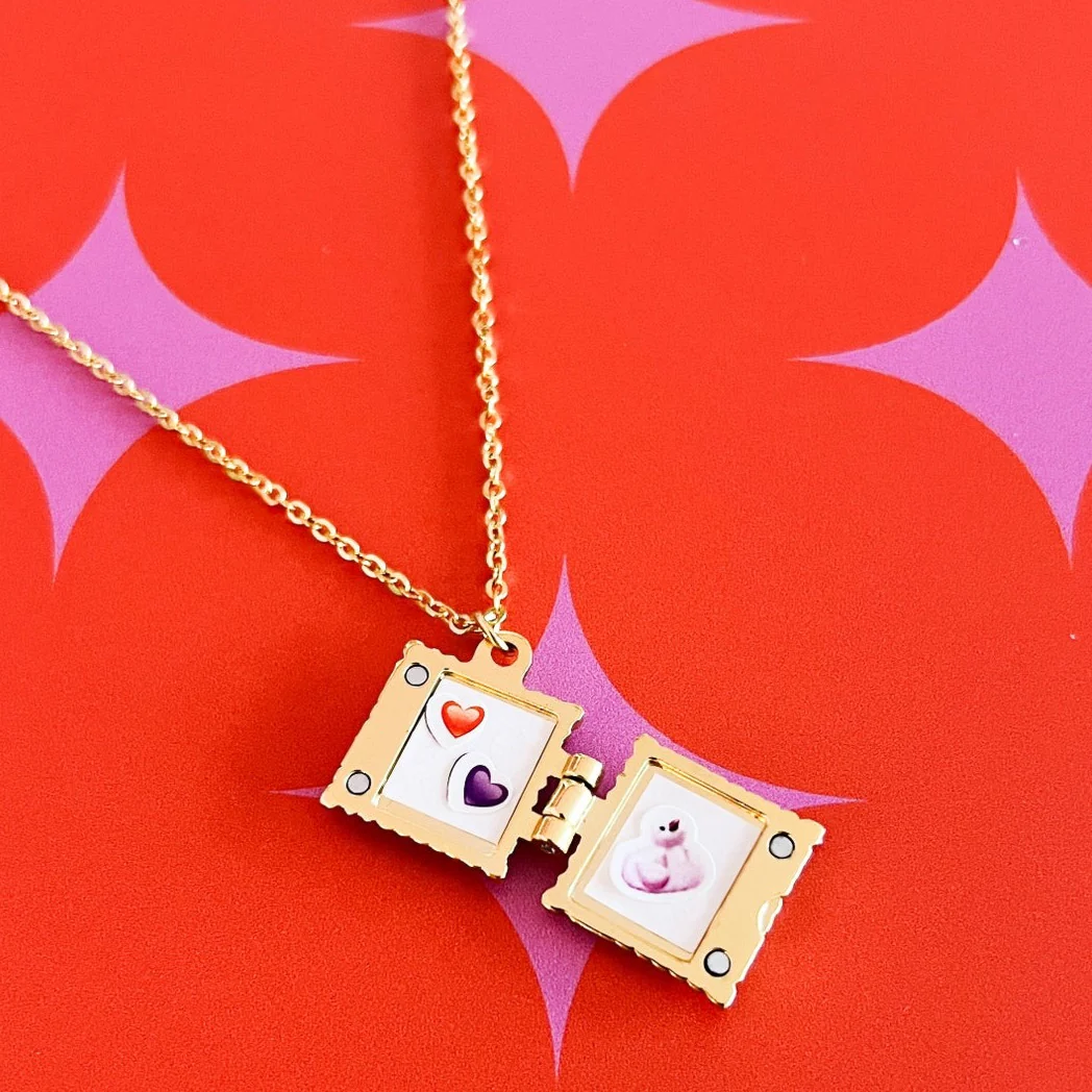 Ravioli Locket Necklace - Image 2