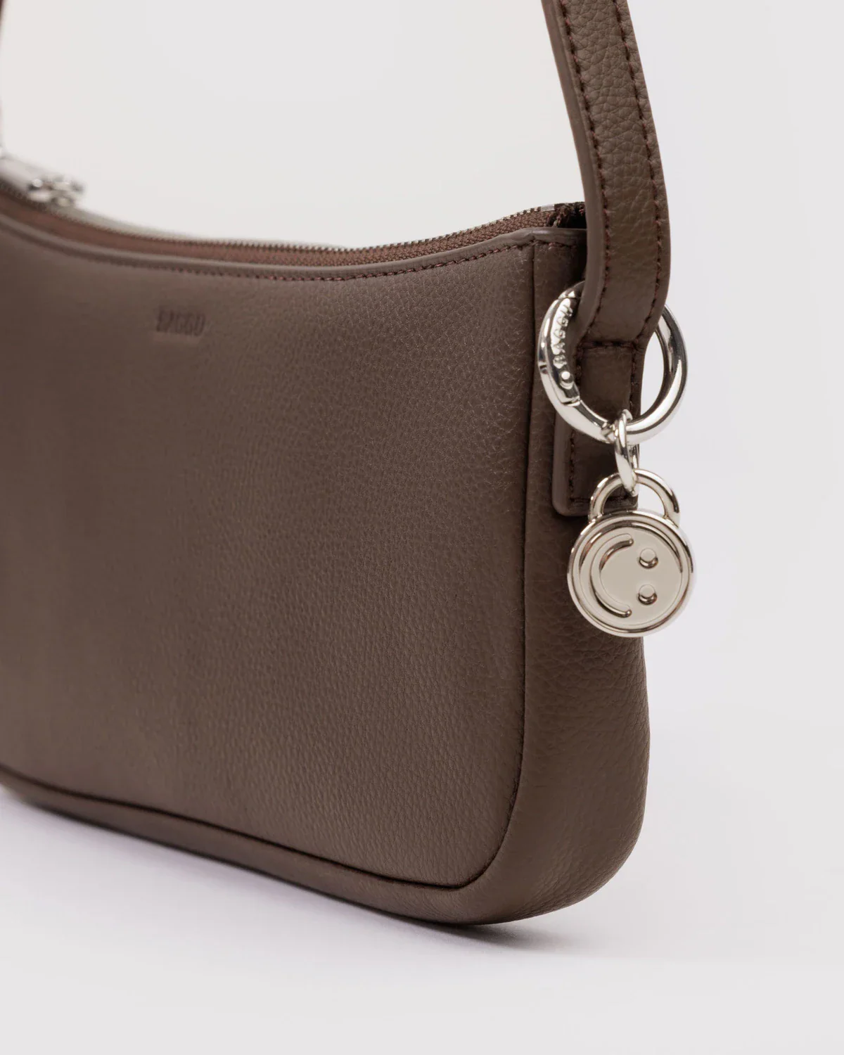 Recycled Leather Pochette - Brown - Image 3