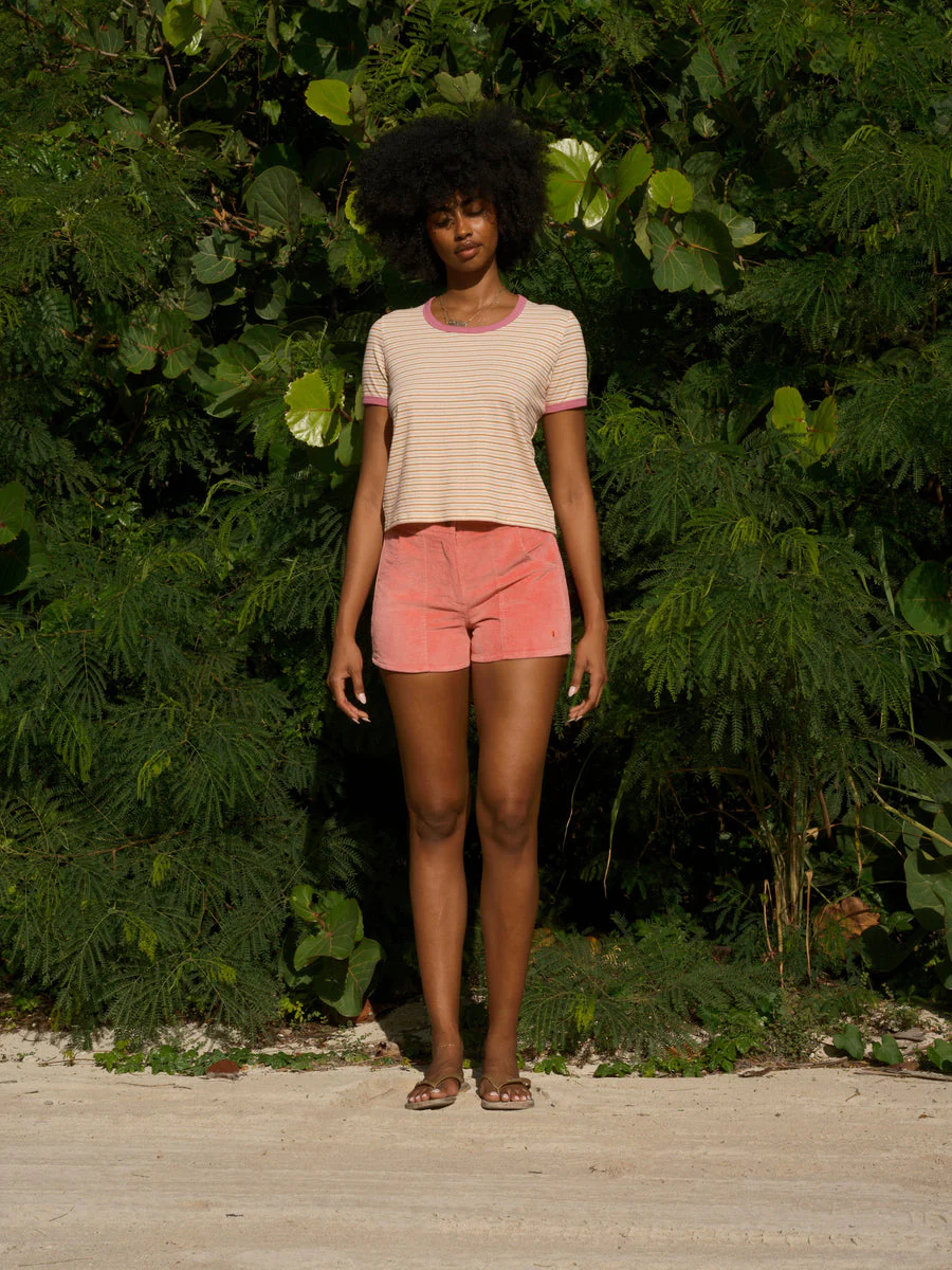 Ringer Tee - Pink Stripe - Image 2