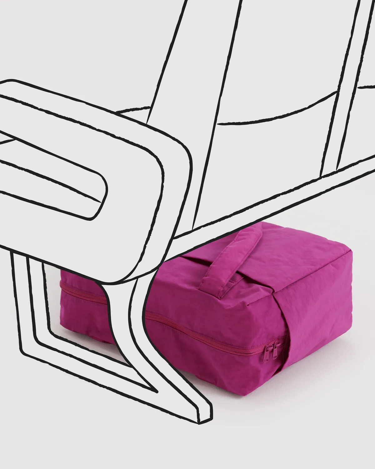 Small Cloud Carry On - Deep Fuchsia - Image 5