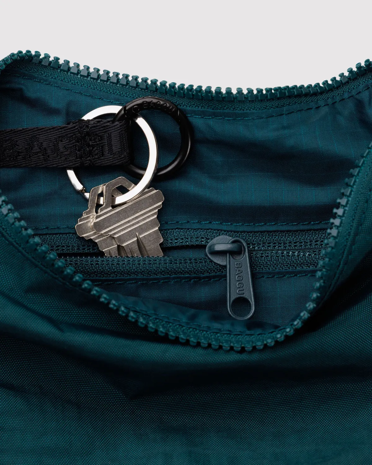 Small Nylon Crescent Bag - Deep Sea - Image 3