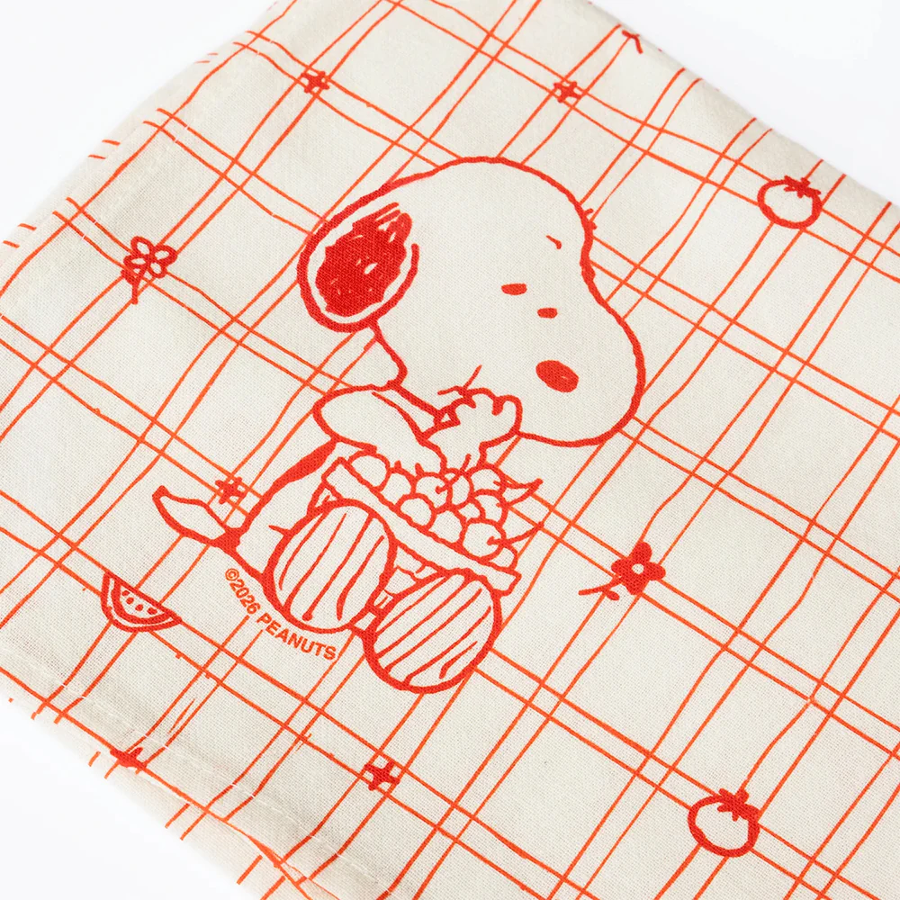 Snoopy Cherry Basket Tea Towel - Image 2