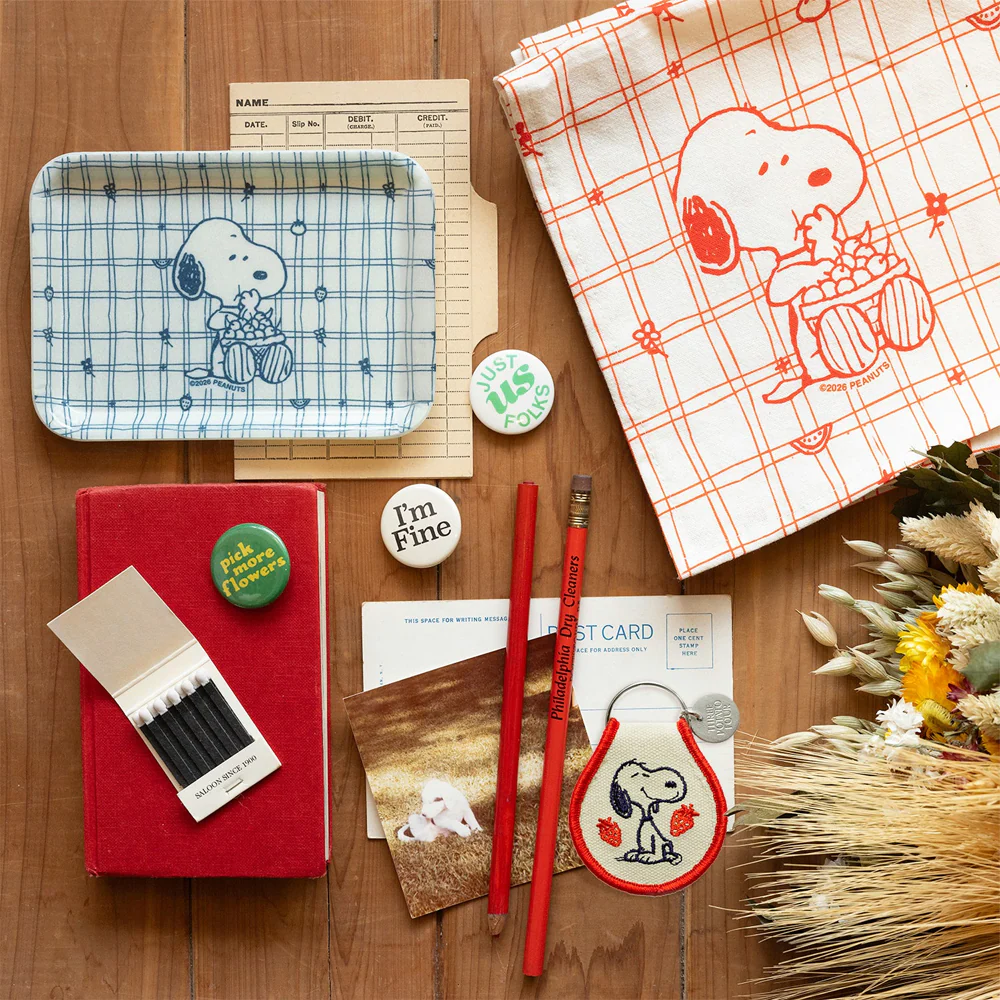 Snoopy Cherry Basket Tea Towel - Image 4