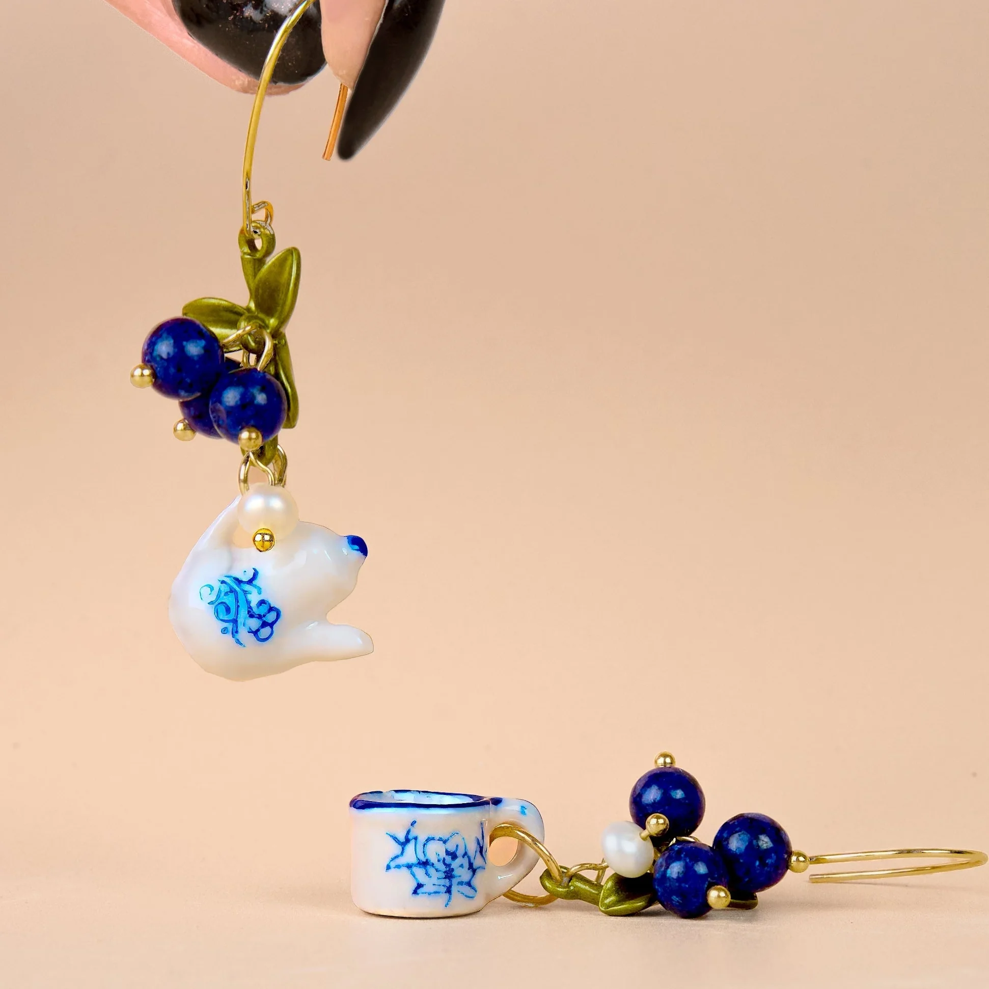 Spill the Tea Earrings- 18K Gold Plated