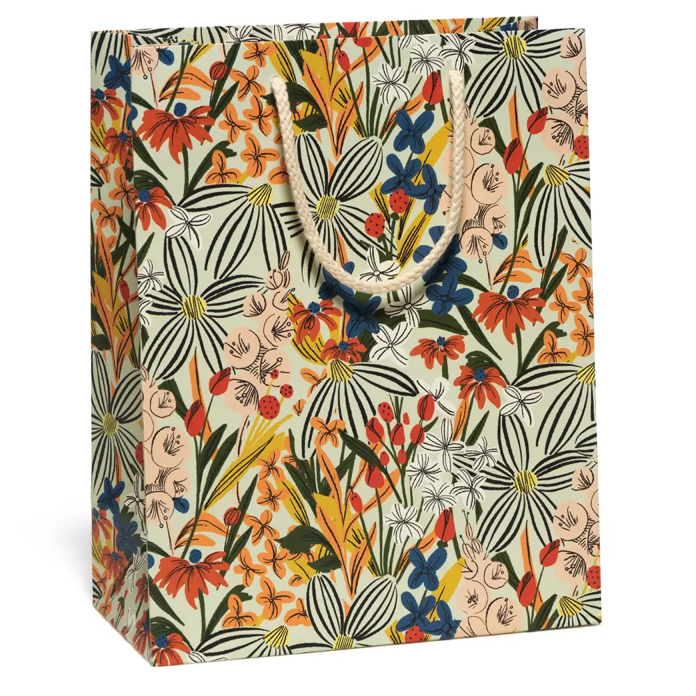 Striped Florals gift bag