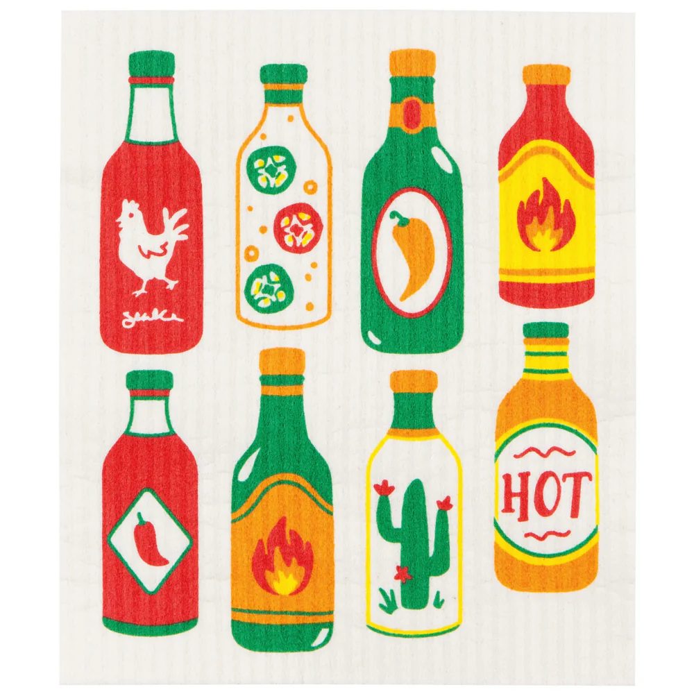 Swedish Dish Cloth - Hot Sauce