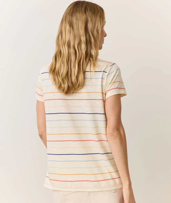Swing Crew Tee- Rainbow Stripe - Image 3