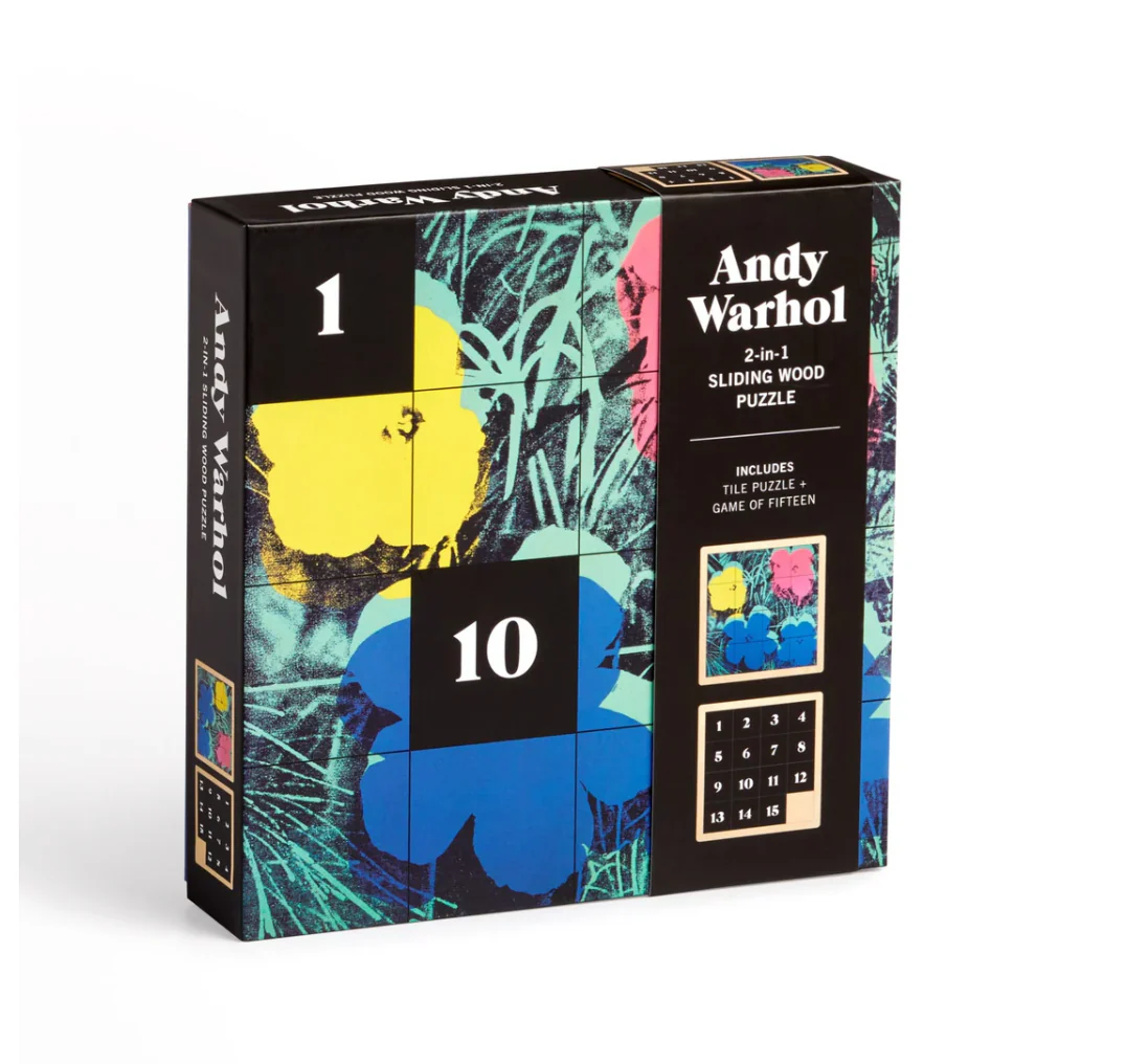 Warhol Flowers Sliding Puzzle