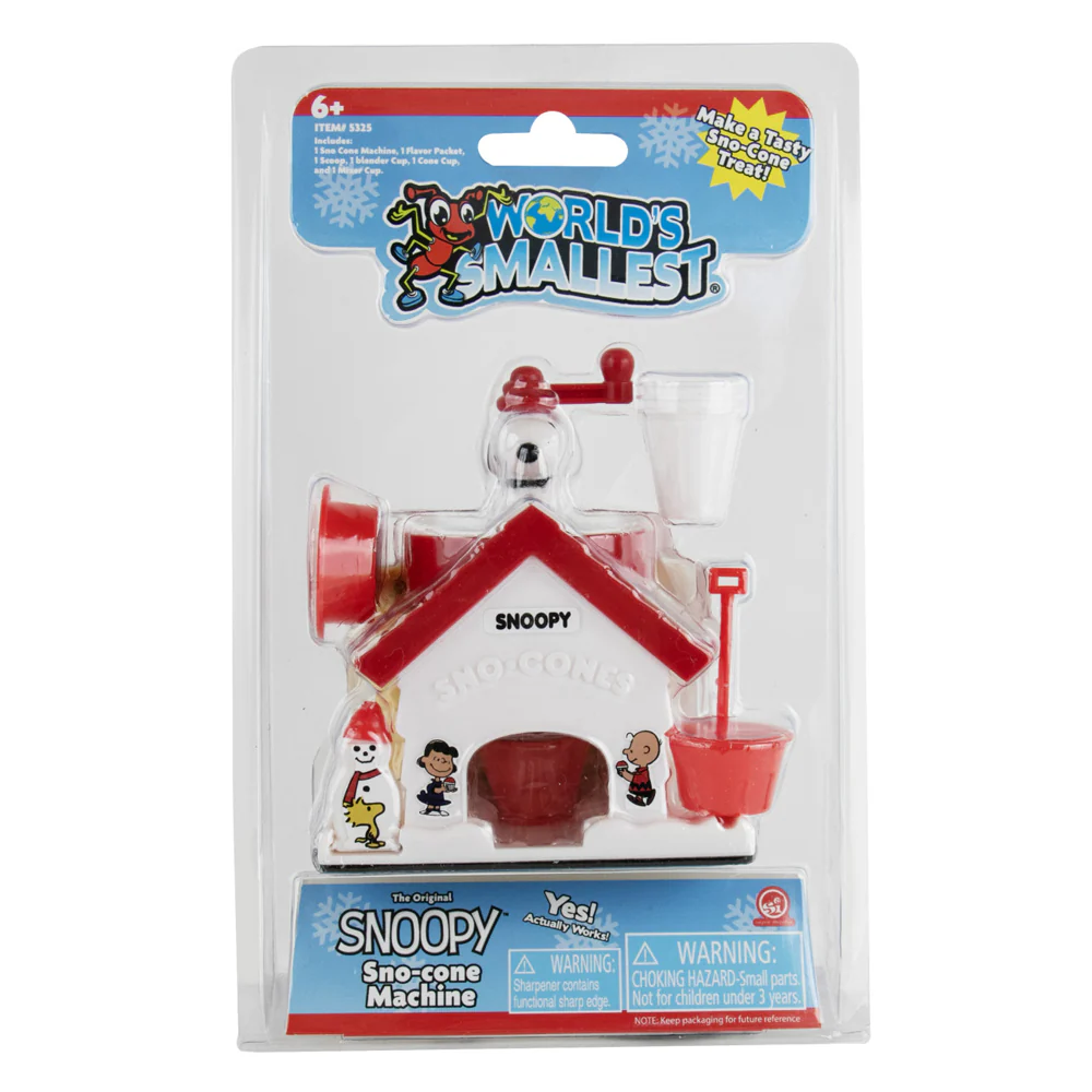 Words Smallest Toy - Snoopy Snow Cone Maker