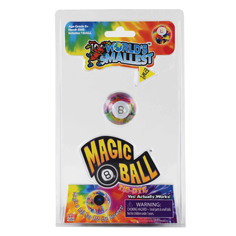 World's Smallest Magic 8 Ball Tie Dye